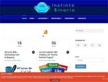 Tablet Screenshot of instintobinario.com